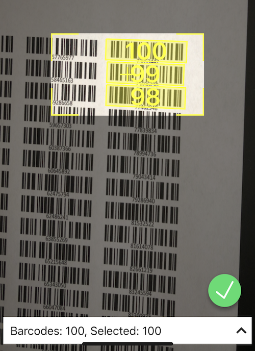 batch barcode scan